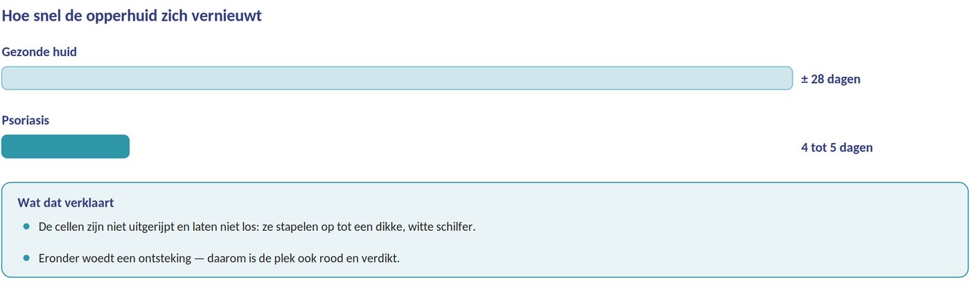 Hoe snel de opperhuid zich vernieuwt